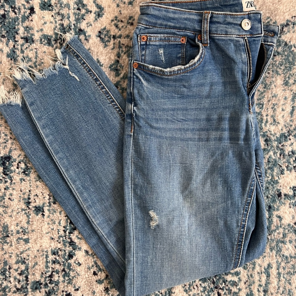 ZARA Skinny Jean in Cie Blue